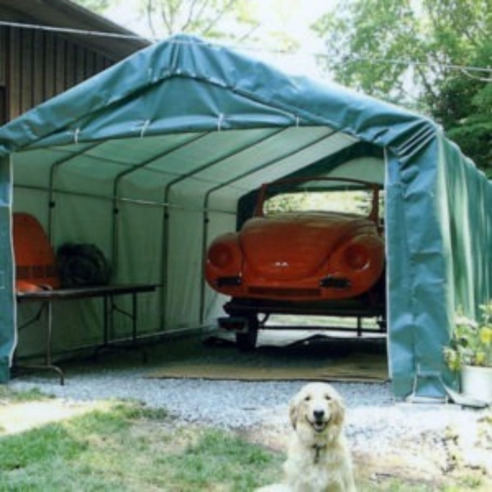 Rhino Shelter | 10’W x 20’L x 8’H Instant Garage (House Style)