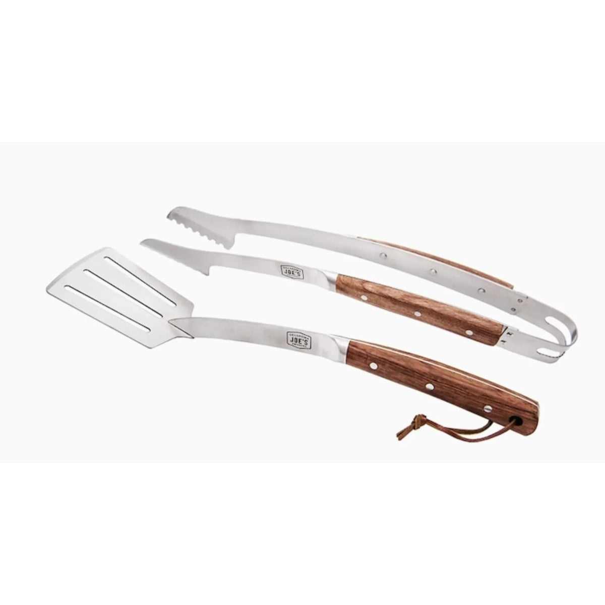 WPPO Oklahoma Joe BBQ Grill 2 Piece Rosewood Tool Set With Tongs and Spatula