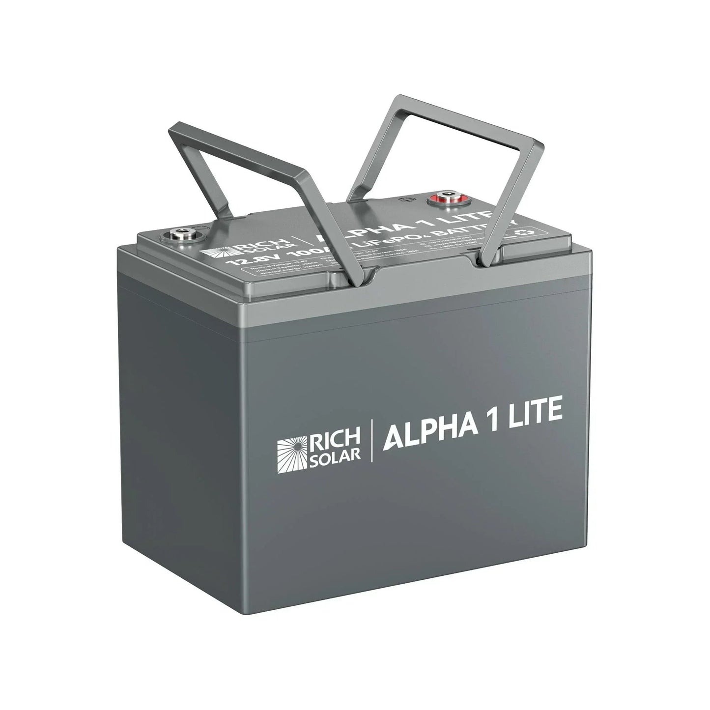 Rich Solar ALPHA 1 LITE | 12V 100Ah LiFePO4 Battery | Lightweight 12V Lithium Battery for RVs, Trailers, Vans, Boats, Off-Grid | 4,000 Lifetime Cycles | Best Value