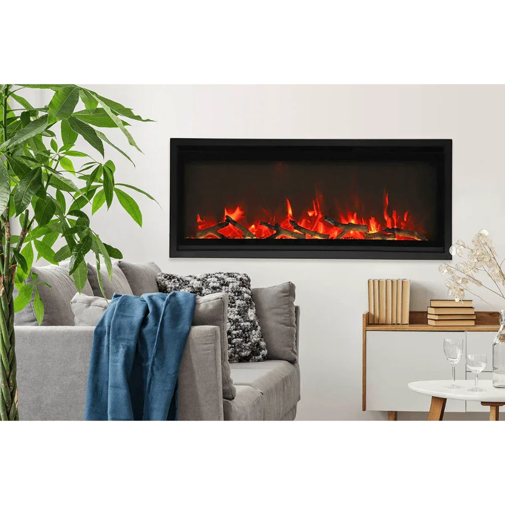 Amantii Remii 65 inch WM-SLIM-65 Smart Indoor Extra Slim Wall Mount Electric Fireplace