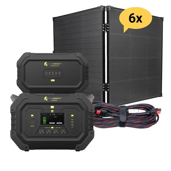 Lion Energy KOH - Safari+XP Portable Power Station Bundle