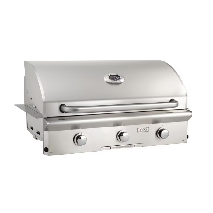 AOG 36" Built-In Stainless Steel Grill, NG 50,000 BTU - AOG36TN