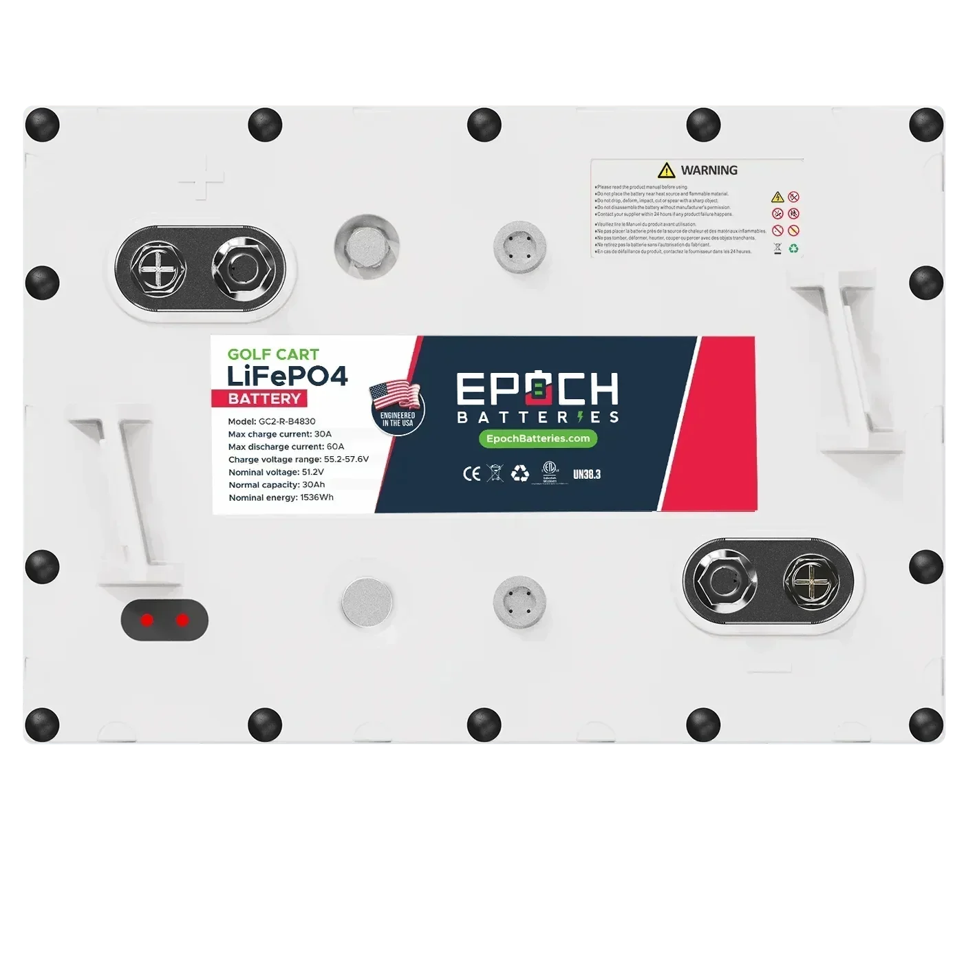 Epoch Batteries 48V 60Ah Ryobi Electric Lawn Motor - Replacement Lithium Battery Kit