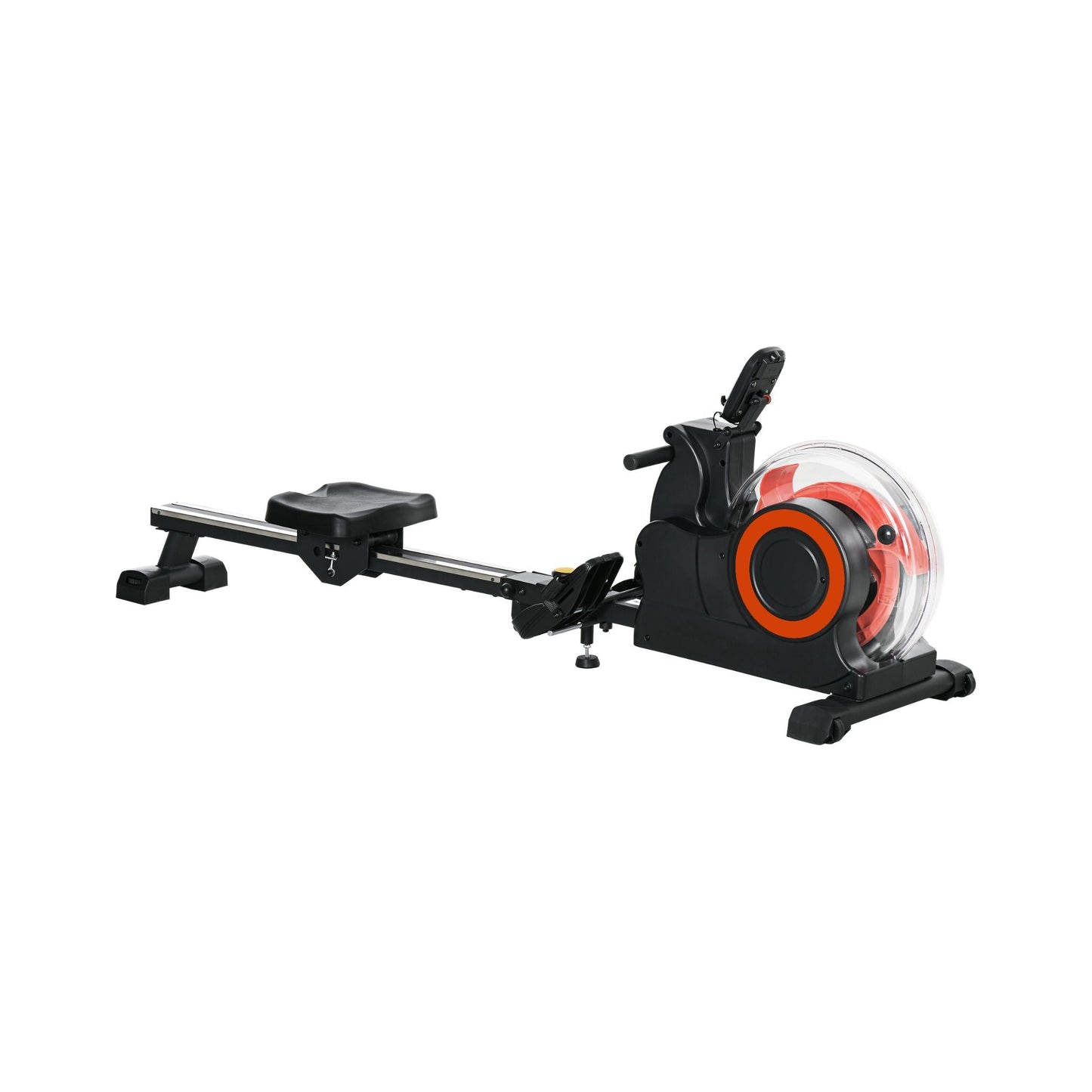 Rovix Foldable Water Rowing Machine With Adjustable Resistance, Wheels, LCD Monitor And Tablet Holder (SAK53758)