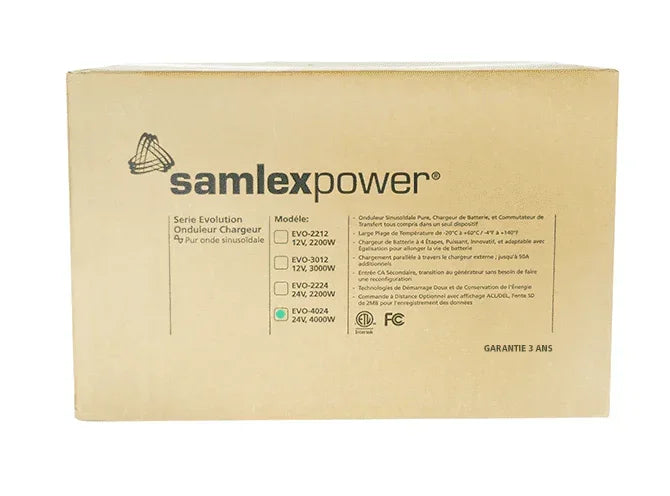 Samlex EVO 4000 Watts 24V Pure Sine Inverter/Charger EVO-4024