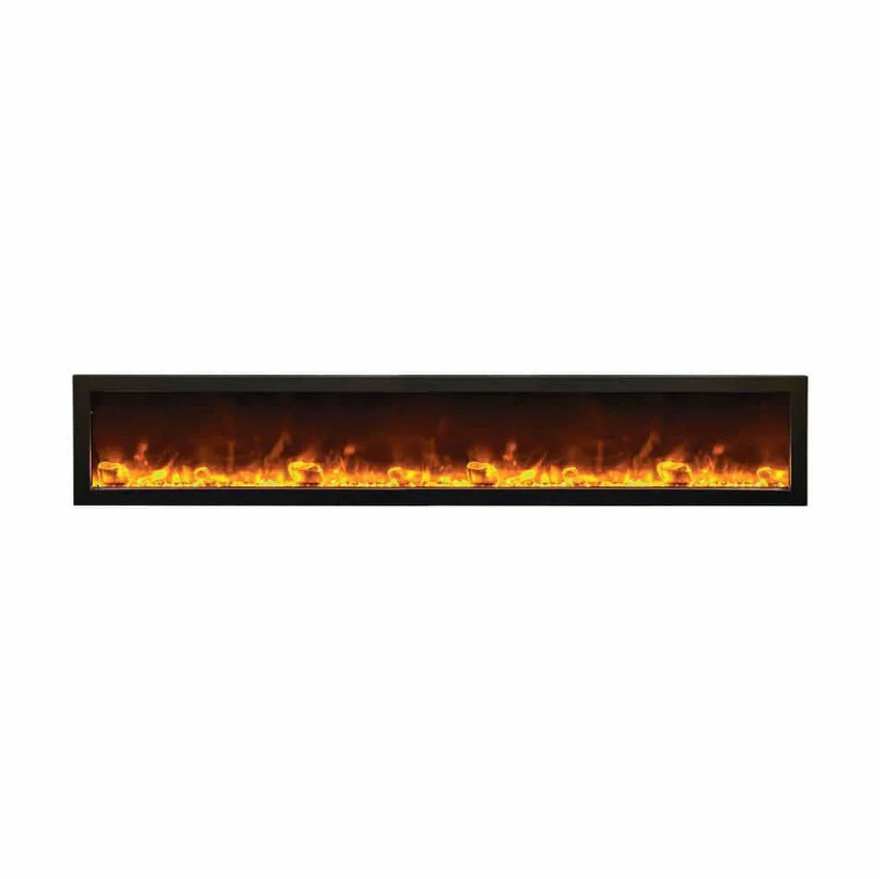 Amantii 88 Inch Panorama Slim BI-88-SLIM-OD Linear Indoor or Outdoor Electric Fireplace