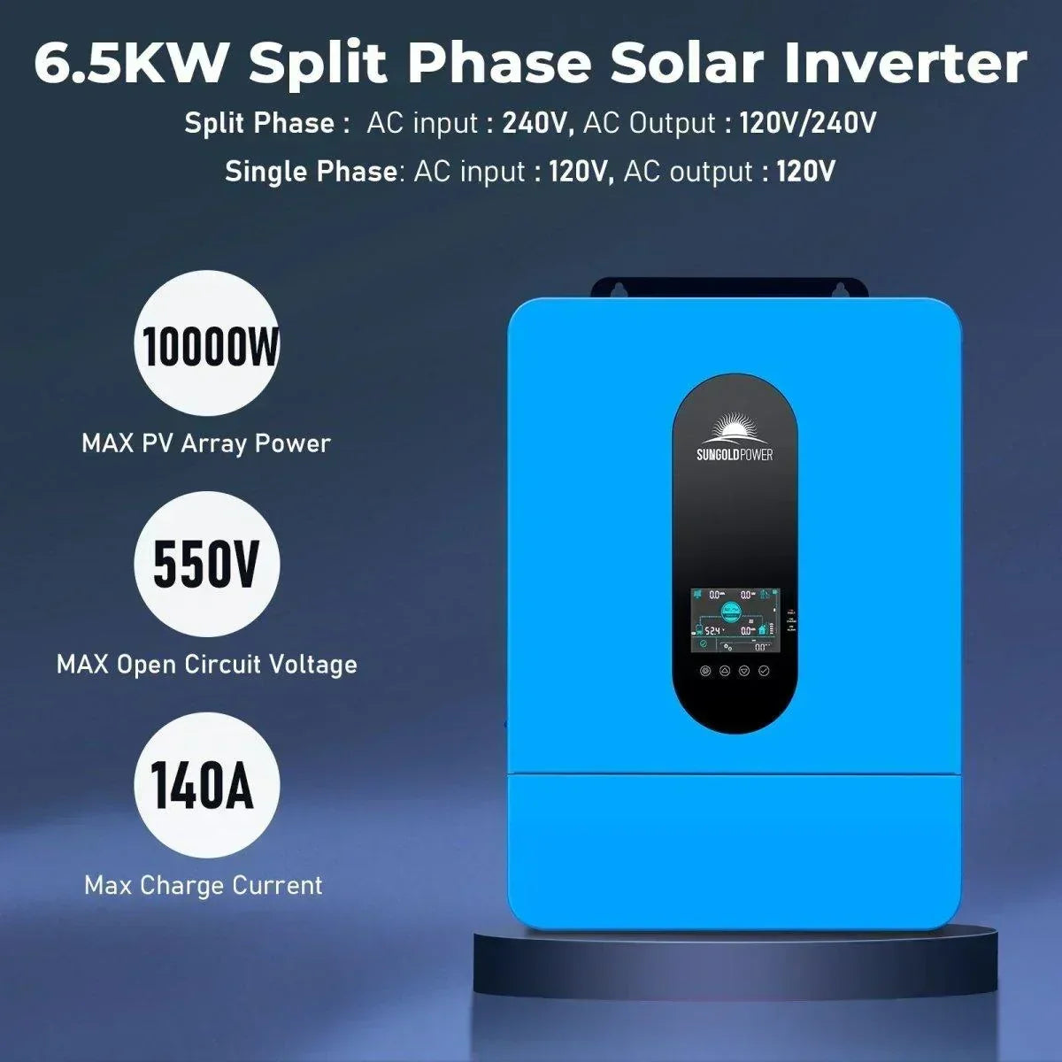Off-Grid Solar Kit 13000W 48VDC 120V/240V 20.48KWH Lithium Battery 14 X 415 Watts Solar Panels SGR-13KM
