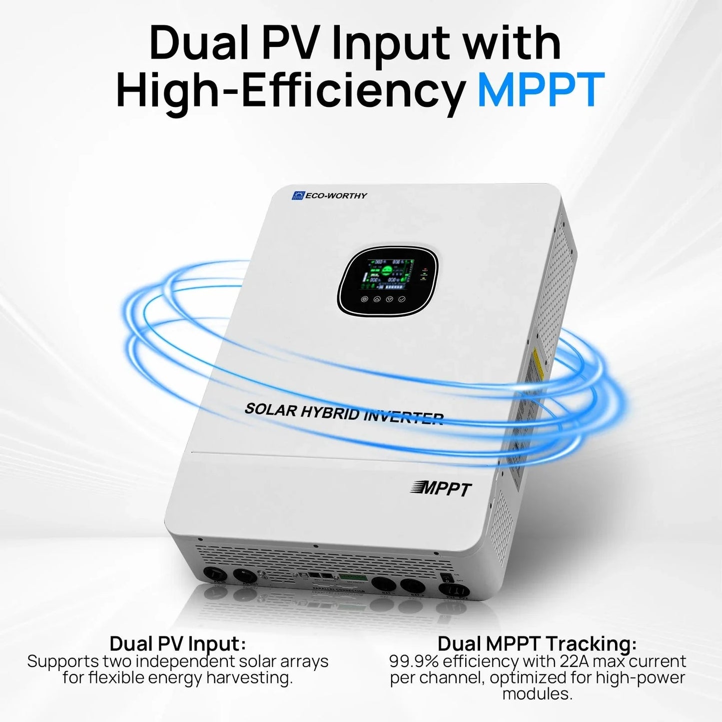 ECO-WORTHY 10KW Off-grid Inverter 48V 120V/240V Split Phase All-In-One Inverter