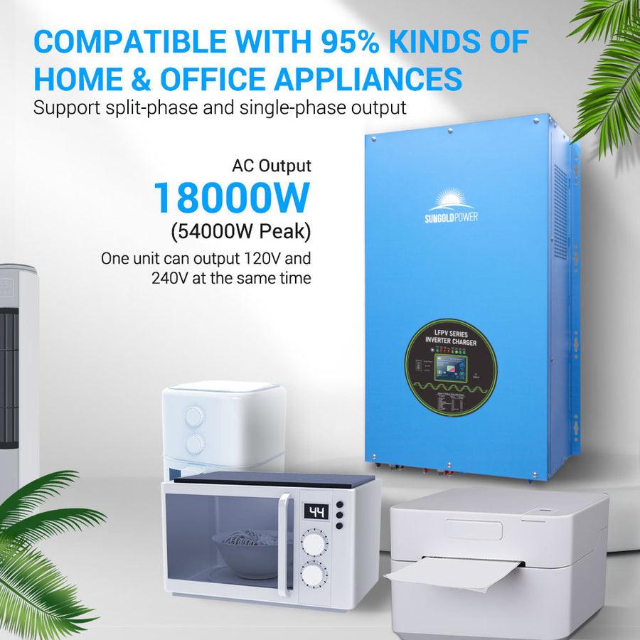 Sungold Power 18KW 48V Split Phase Pure Sine Wave inverter Charger