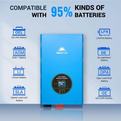 Sungold Power 18KW 48V Split Phase Pure Sine Wave inverter Charger
