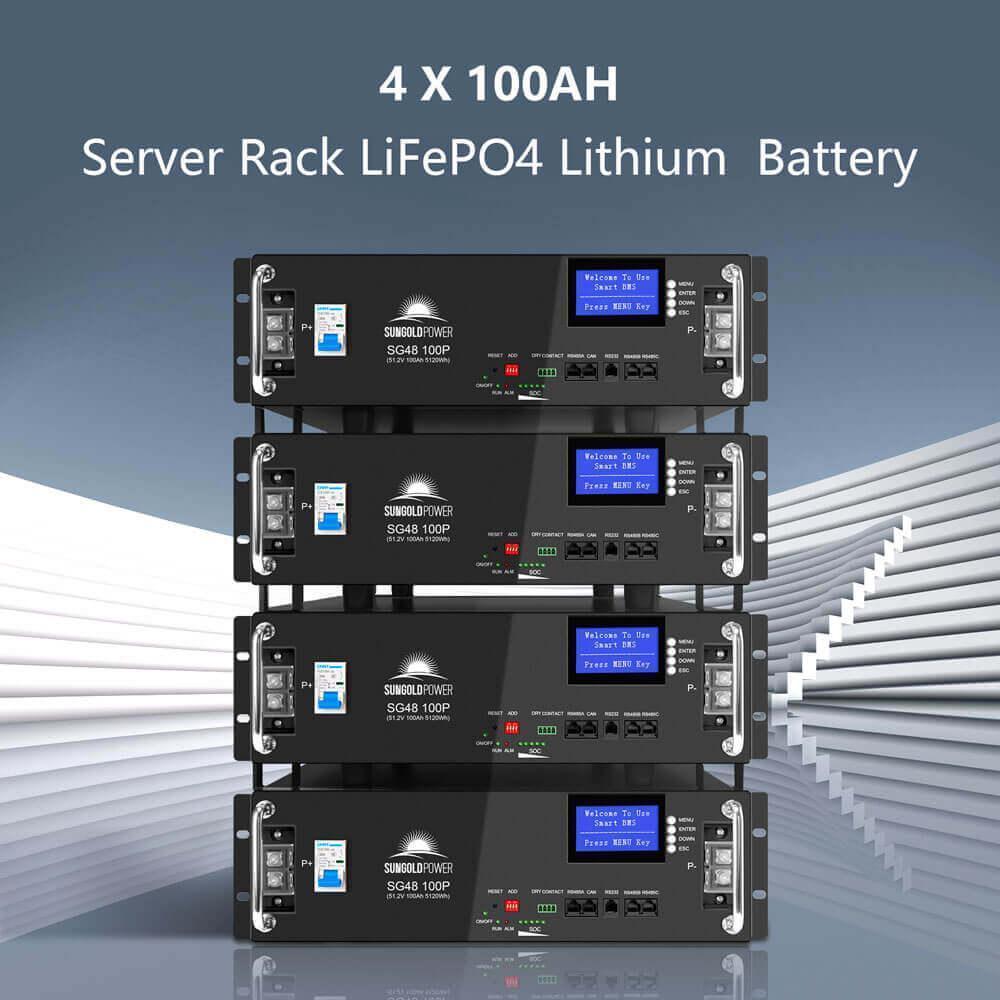Off-Grid Solar Kit 18000W 48VDC 120V/240V 30.72KWH Lithium Battery 20 X 415 Watts Solar Panels SGR-18K20E