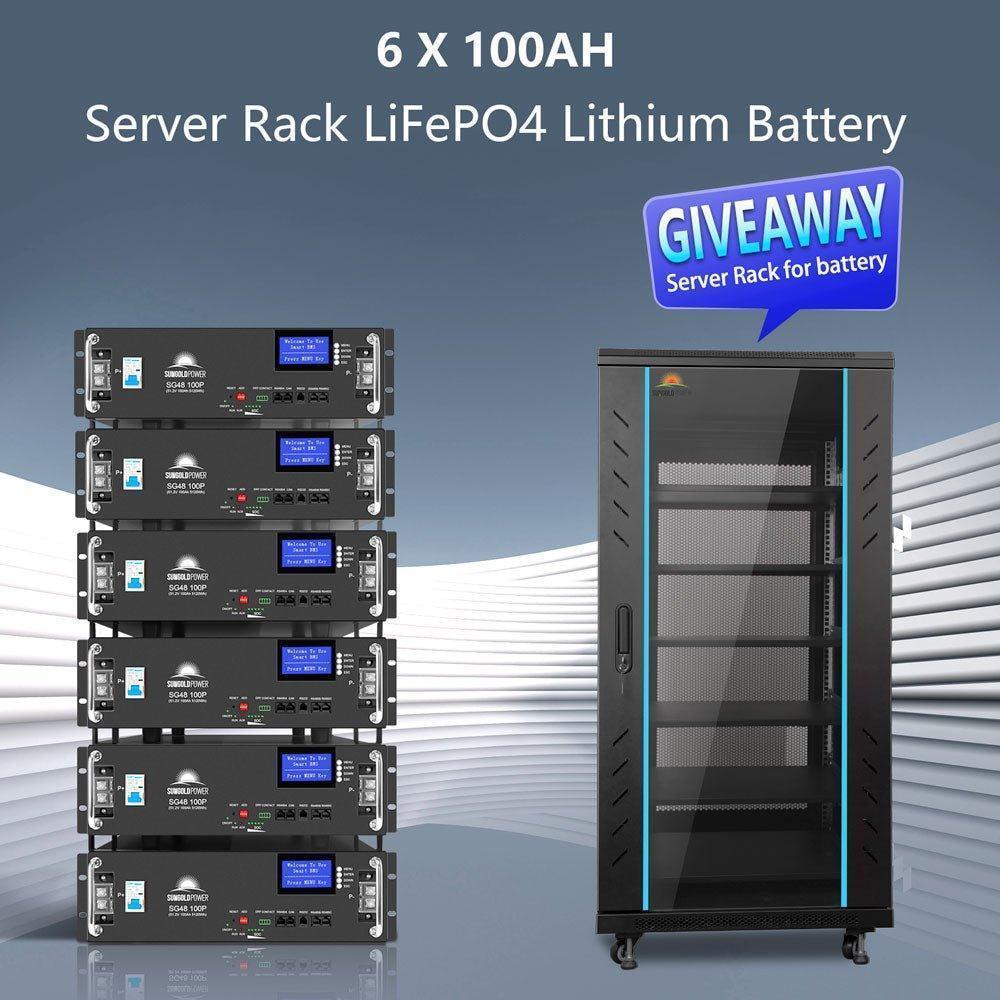 Off-Grid Solar Kit 15000W 48VDC 120V/240V 30.72KWH Lithium Battery 20 X 415 Watts Solar Panels SGR-15K20E