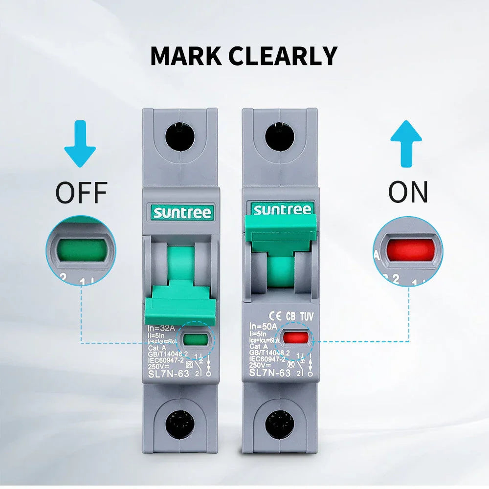 Renogy 10A/16A/32A/50A/63A 1P DC Miniature Circuit Breaker