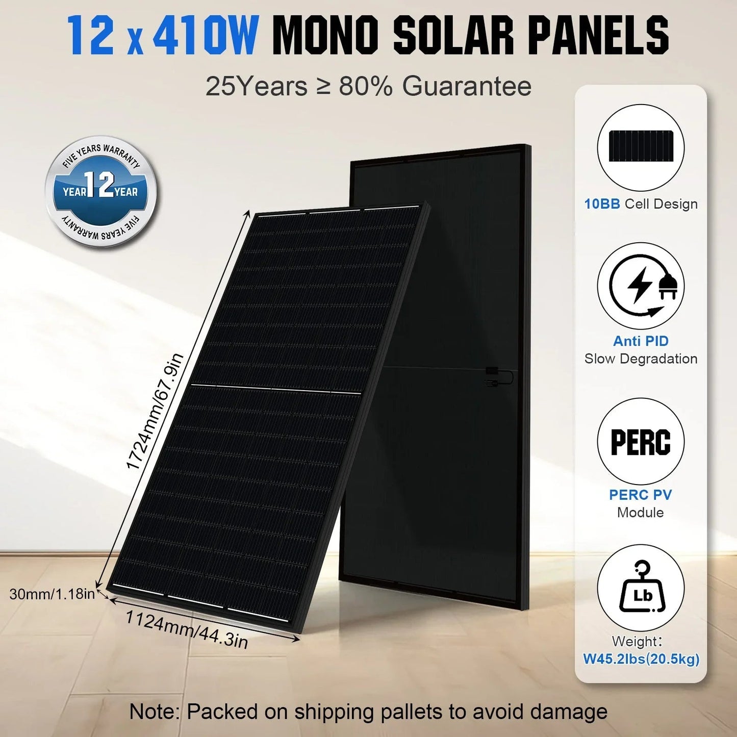 Eco-Worthy 10kw Complete Off-Grid Solar Power System | 20.48kWh to 61.44kWh Battery | 10000W 120/240V | 4920W to 14760W PV