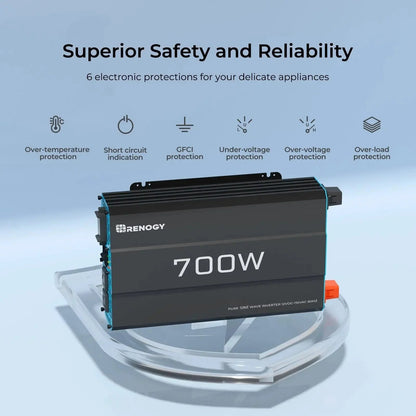 700W 12V Pure Sine Wave Inverter