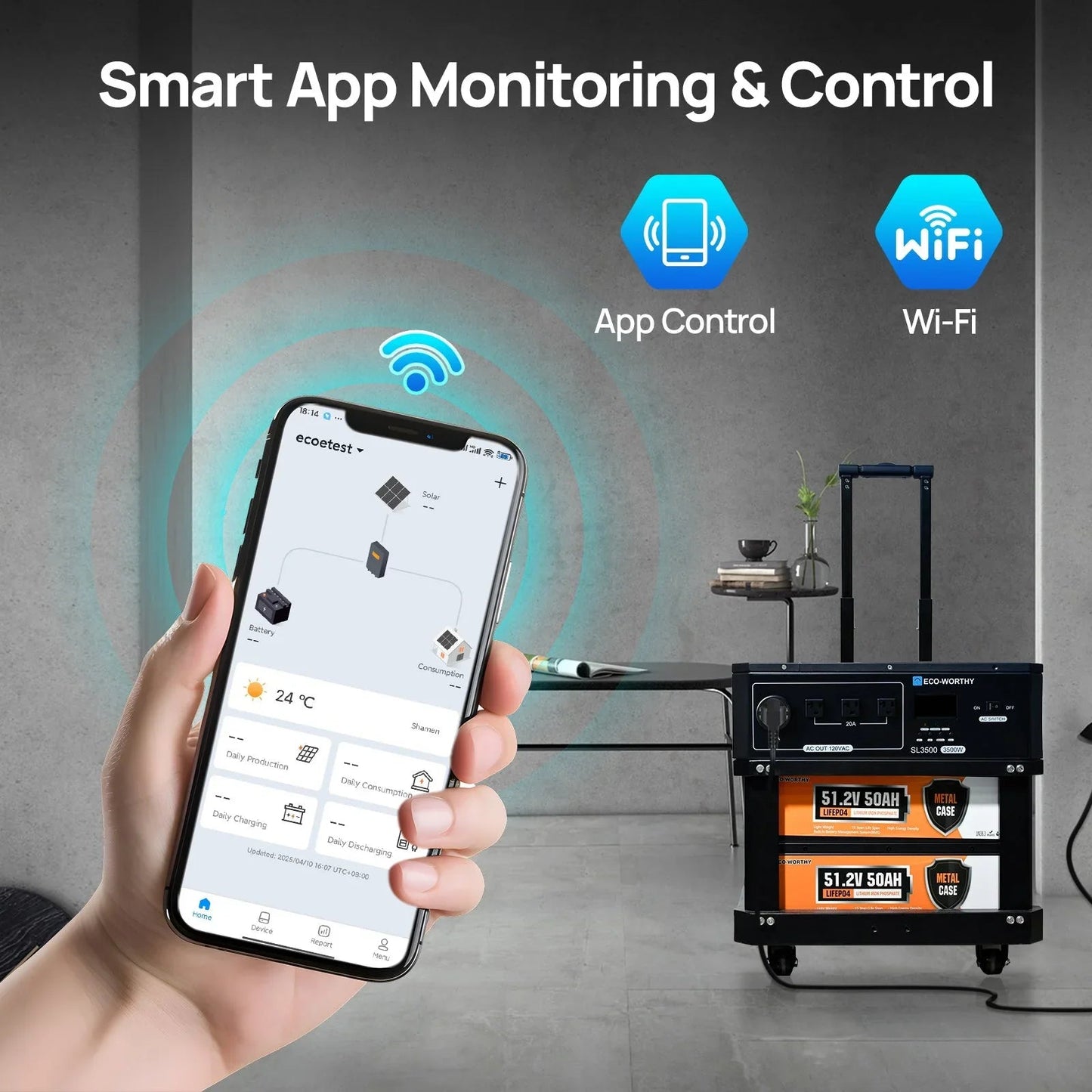 ECO-WORTHY SL3500 Stackable Power Station
