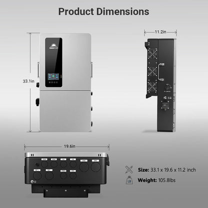 Sungold Power 12KW 48V All-in-one Hybrid Solar inverter SGS-12K18MAX