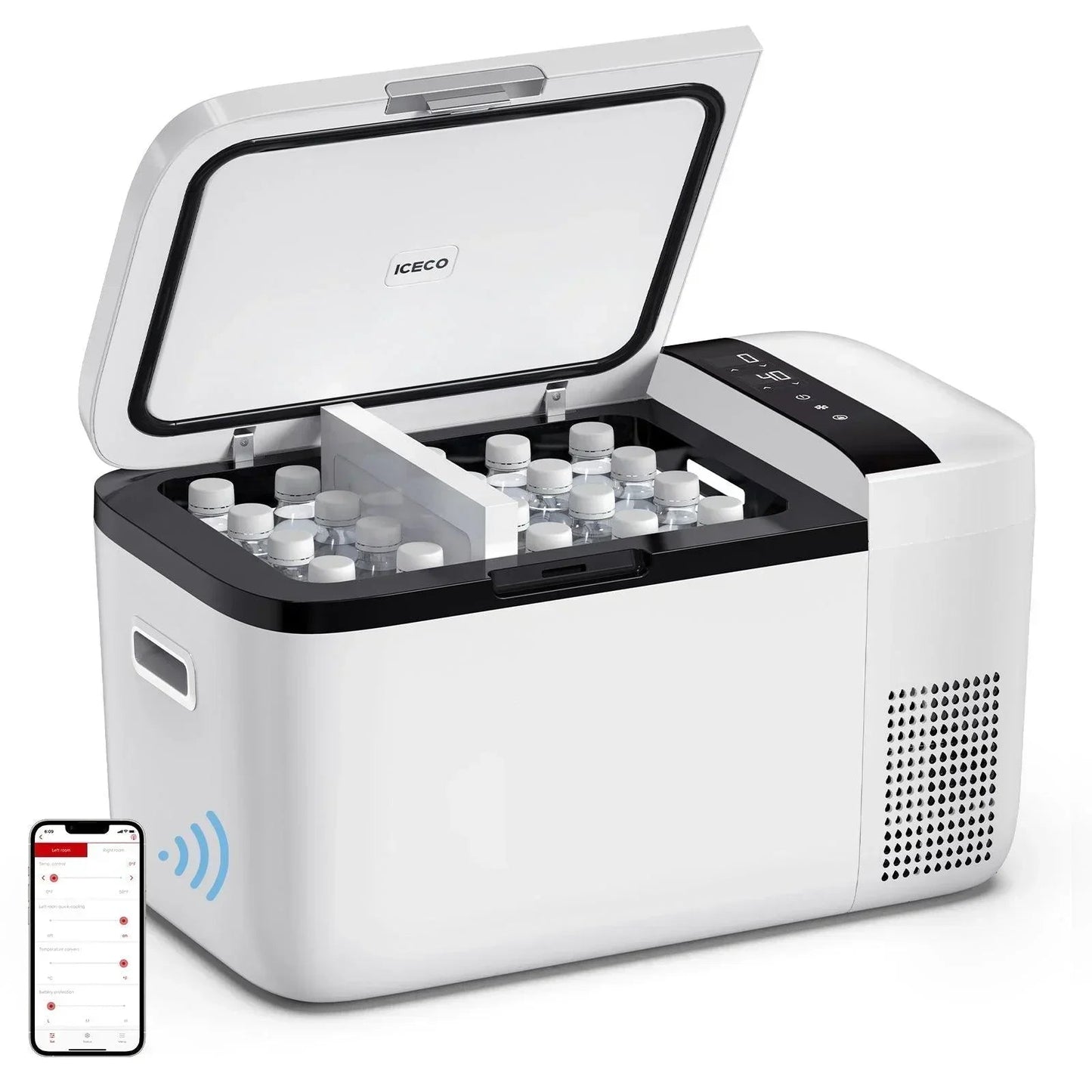 ICECO GO20 21QT Dual Zone Portable Fridge Car Freezer