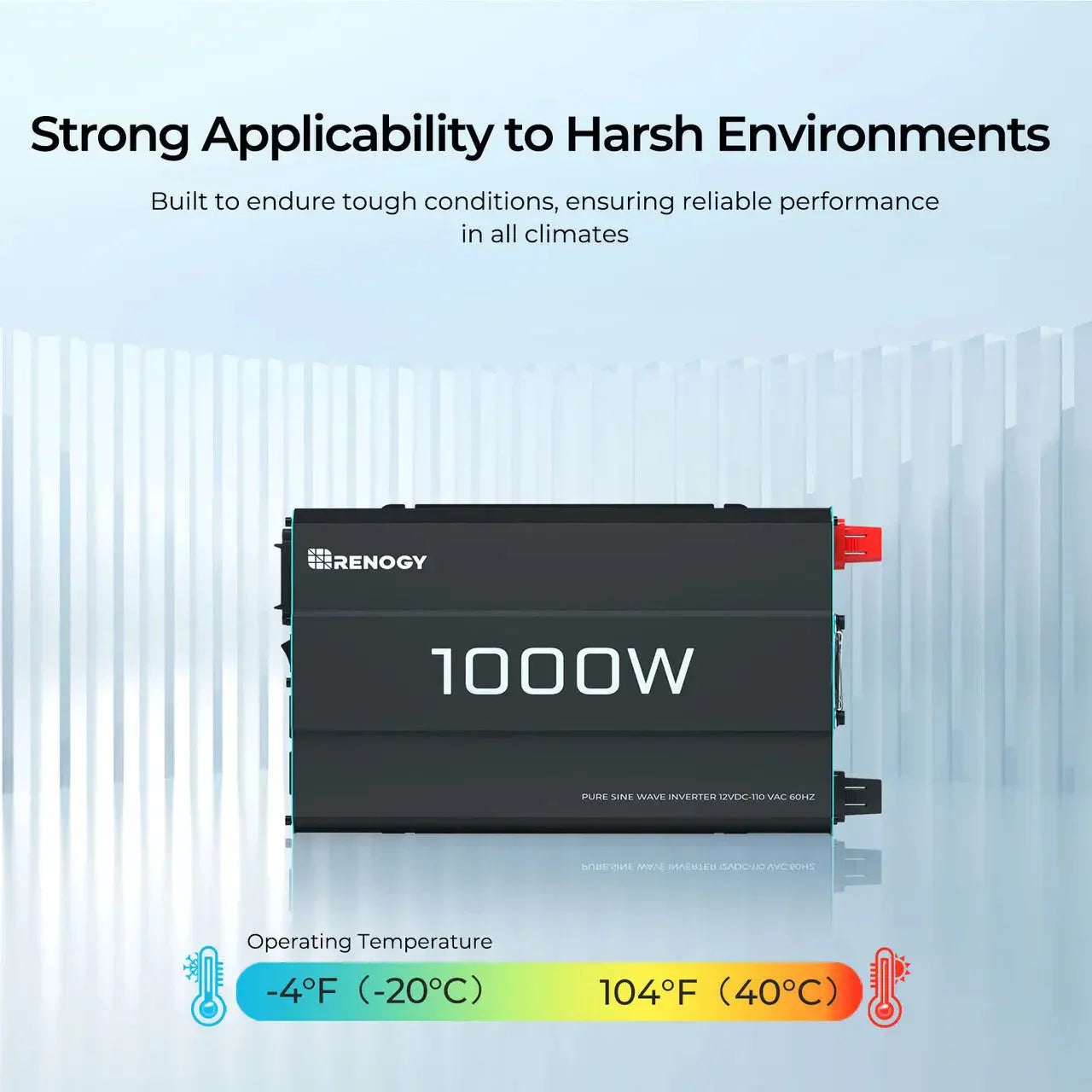 Renogy 1000W 12V Pure Sine Wave Inverter