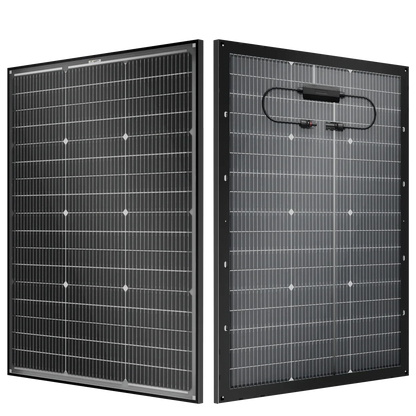 BougeRV 16BB N-Type 12V/24V 100 Watt Bifacial Solar Panel