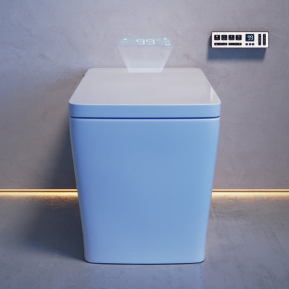 Swiss Madison Concorde Smart One-Piece 1.28 GPF Single Top Flush Toilet in Glossy White