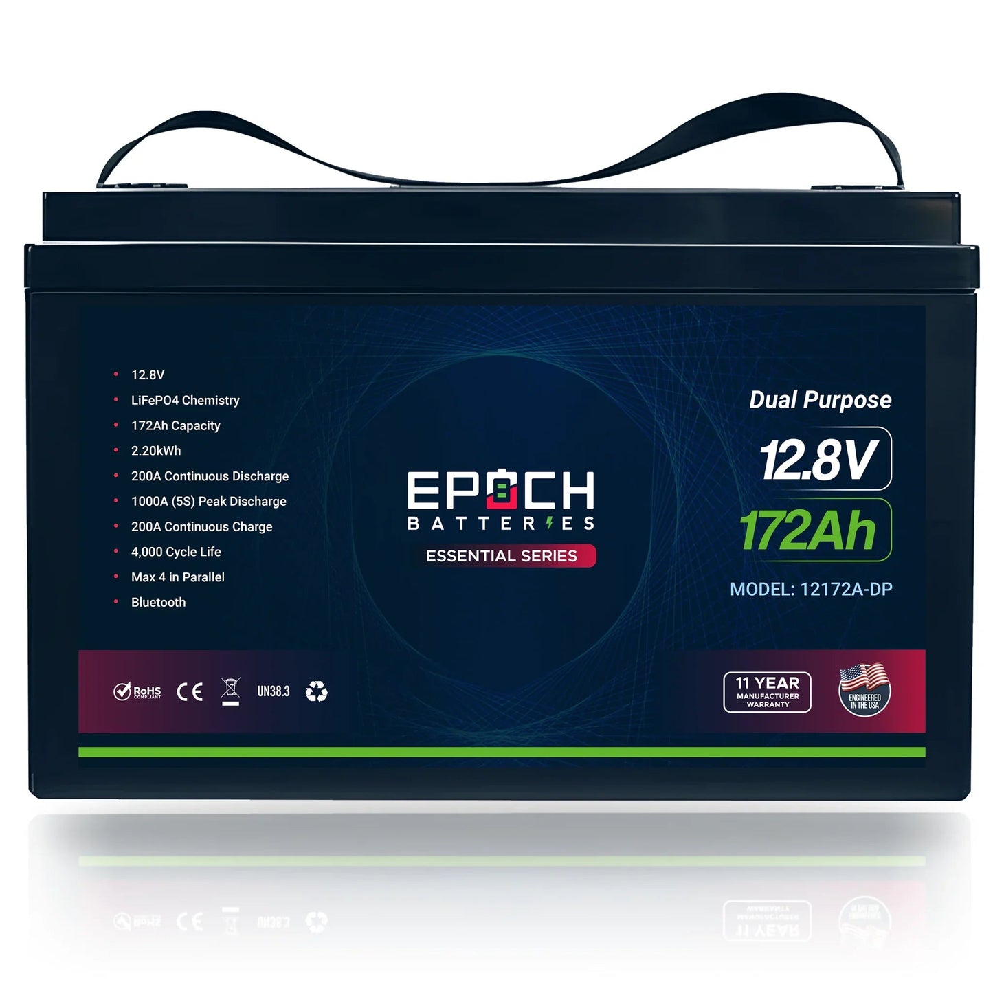 Epoch Batteries 12V 172Ah Cranking & Deep Cycle (Dual Purpose) LiFePO4 Battery - ETA AUG 14