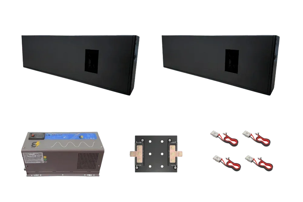 BatteryEVO 12V Razorback 2X Inverter Kit (460Ah - 6 kWh | 3kW Inverter)
