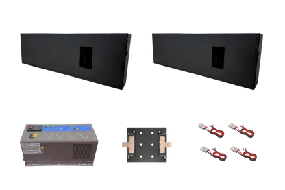 BatteryEVO 12V Razorback 2X Inverter Kit (460Ah - 6 kWh | 3kW Inverter)