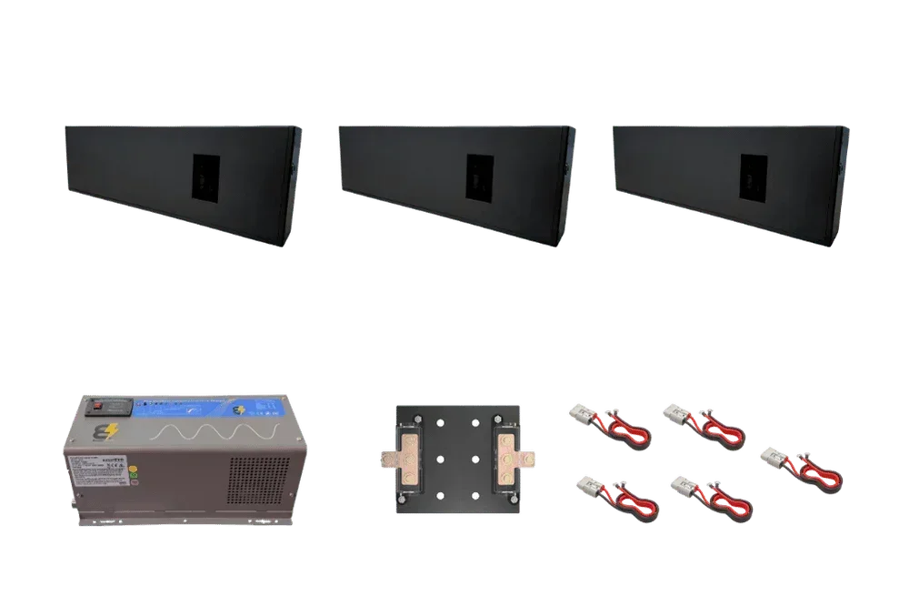 BatteryEVO 12V Razorback 3X Inverter Kit (690Ah - 9 kWh | 3kW Inverter)