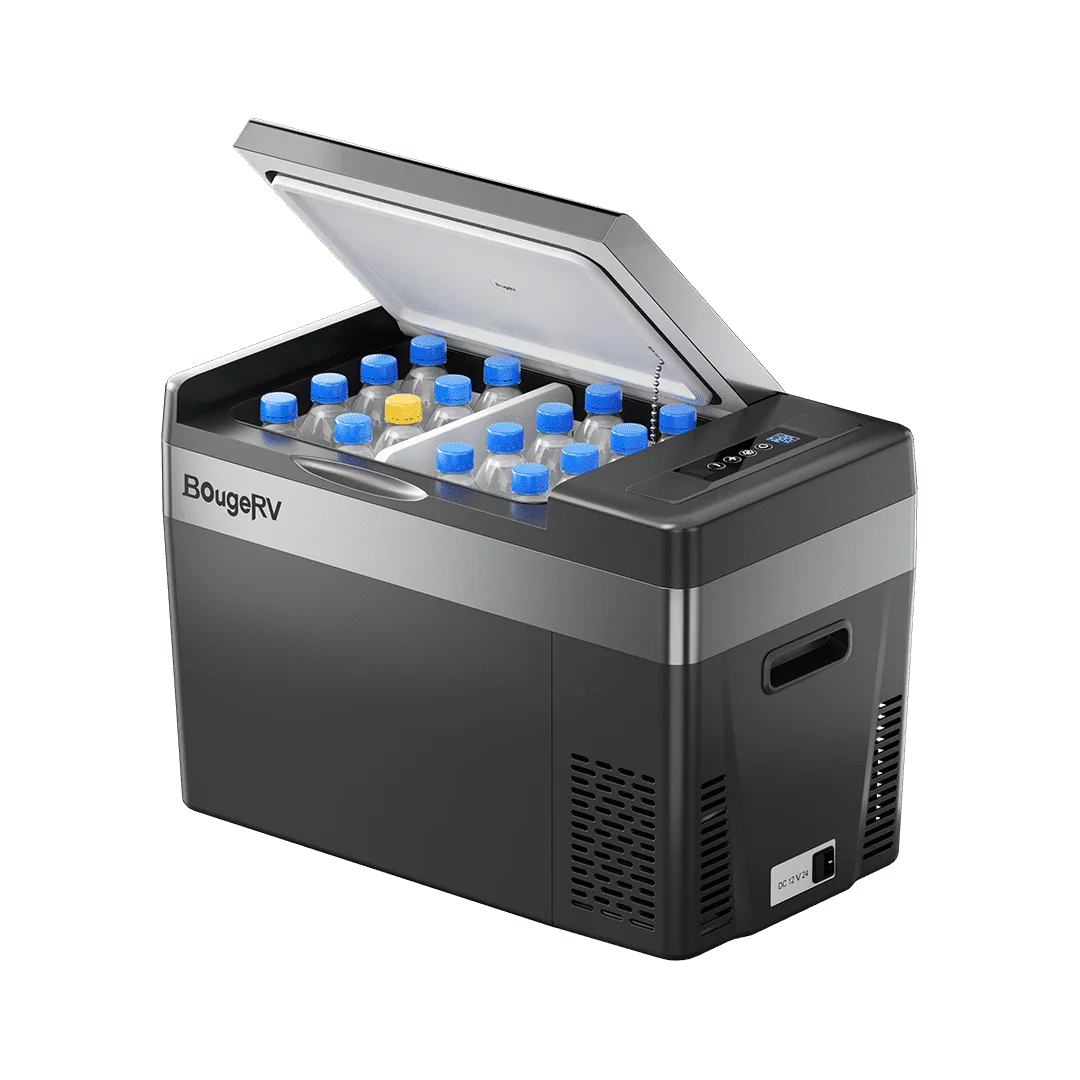 BougeRV 12V 30 Quart (28L) Portable Car Fridge Black
