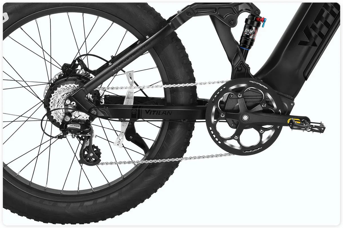 Vitilan T7PRO Full Suspension Mountain E-bike
