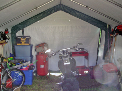 Rhino Shelter | 12’W x 12’L x 8’H Storage Shed (House)
