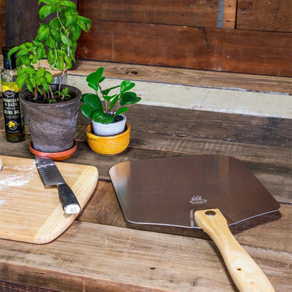 WPPO Folding Pizza Peel with Wooden Handle