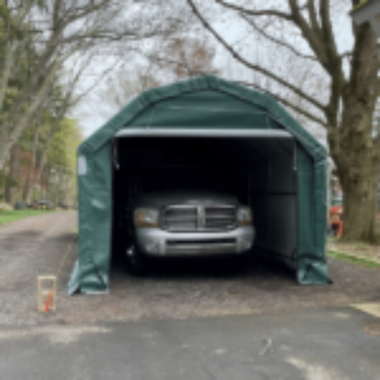 Rhino Shelter | 12’Wx 24’L  x 10’H Instant Garage (Barn Style)