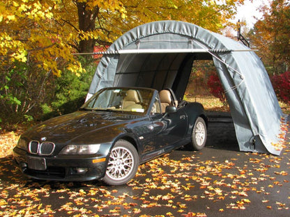 Rhino Shelter | 12'Wx20'Lx8'H Portable Livestock Shelter (Animal Run-In) Round Style