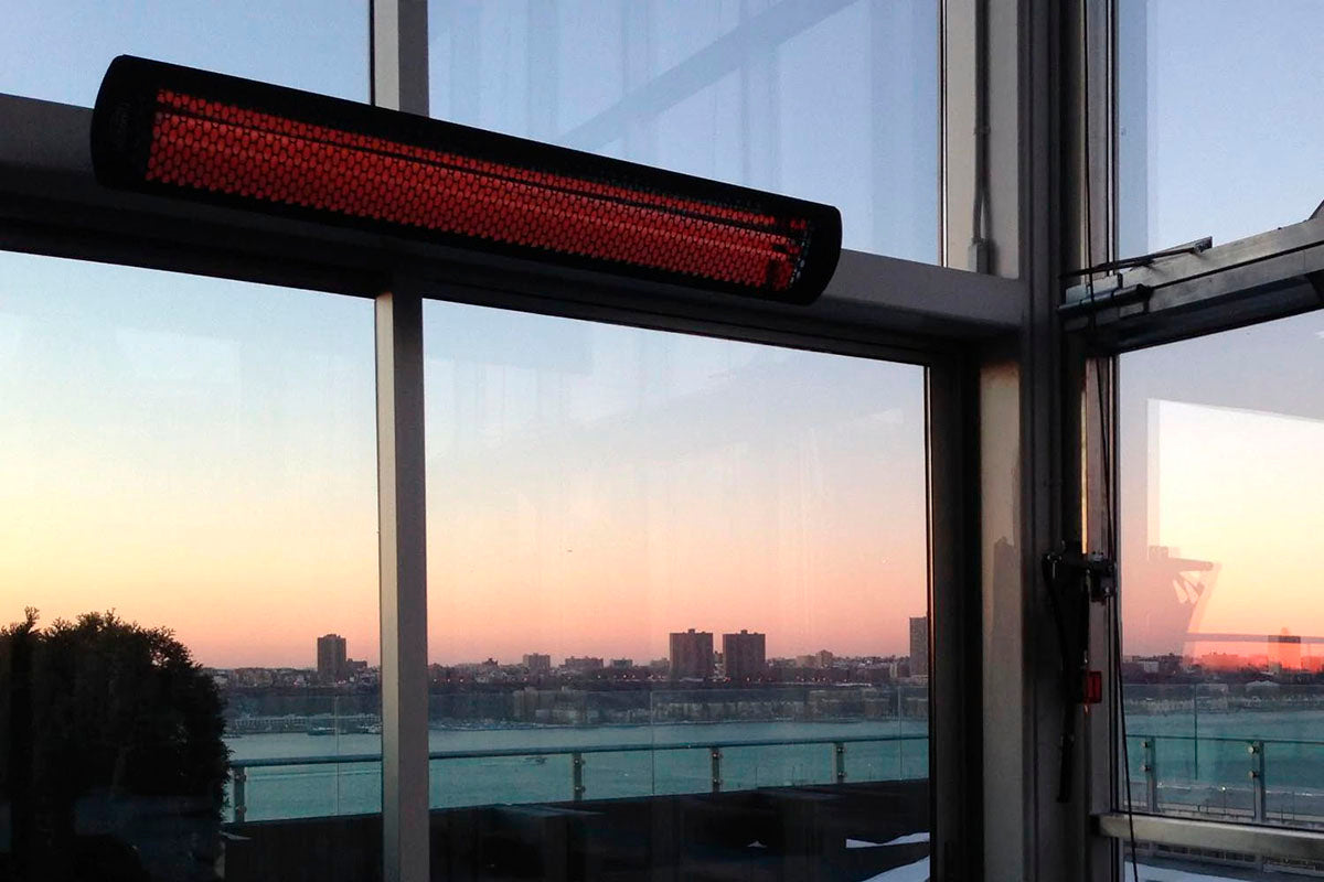 Bromic Heaters Tungsten Smart-Heat 4000 Watt Radiant Infrared Outdoor Electric Heater | Black | 240V