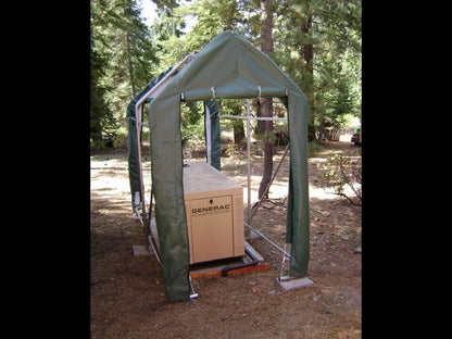 Rhino Shelter | 5'Wx10'Lx8'H Storage Shed