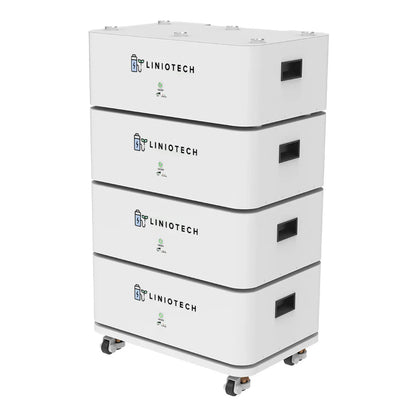 LINIOTECH 10kWh 200Ah 48V LiFePO4 Lithium Solar Battery Brick Stackable