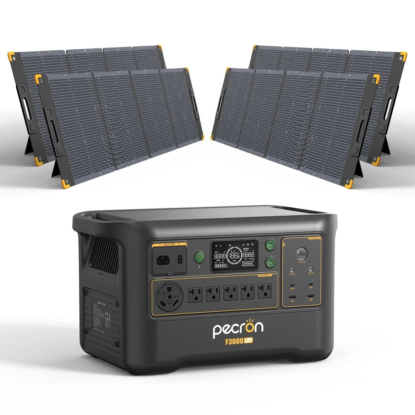 PECRON F3000LFP Portable Power Station 3600W 3072Wh