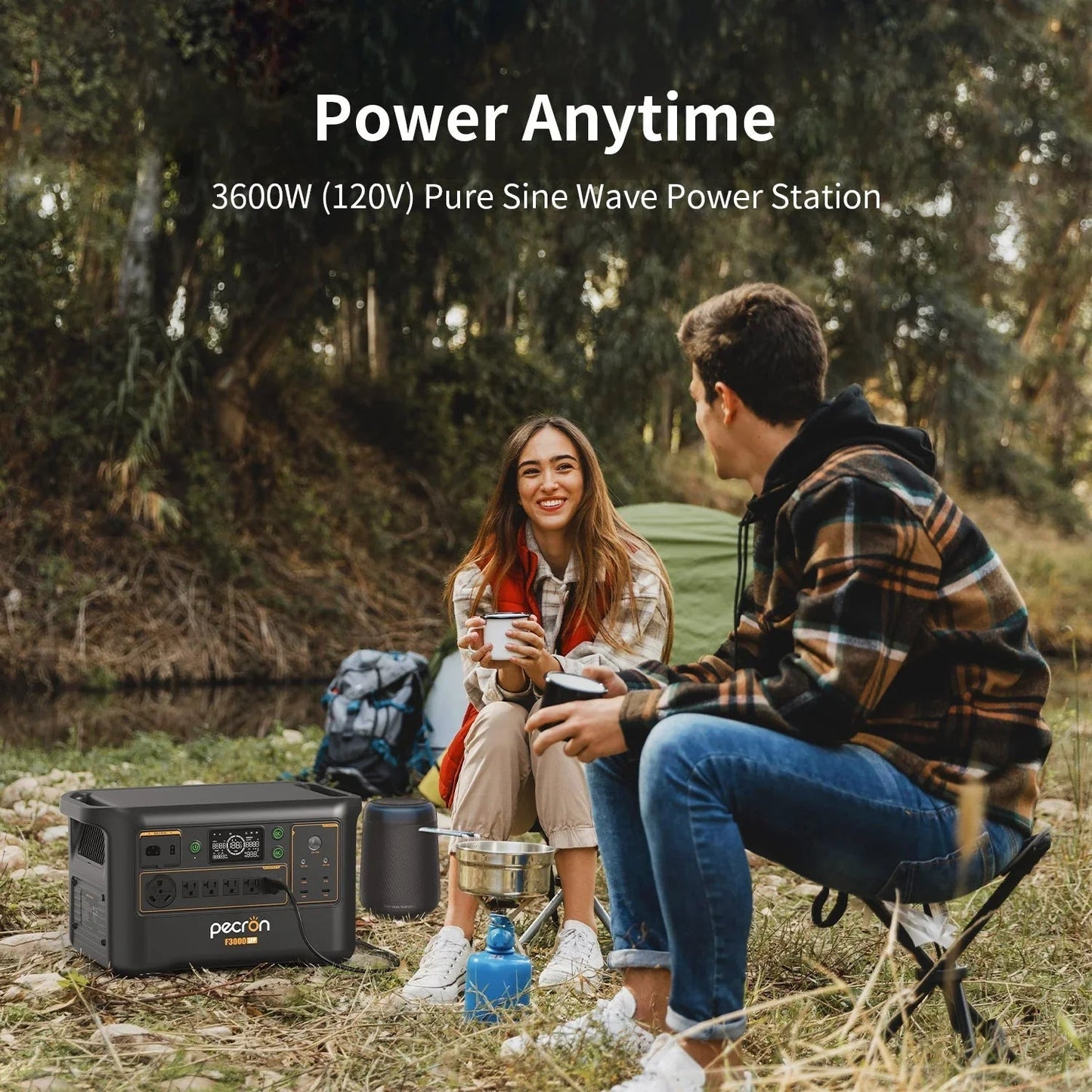 PECRON F3000LFP Portable Power Station 3600W 3072Wh