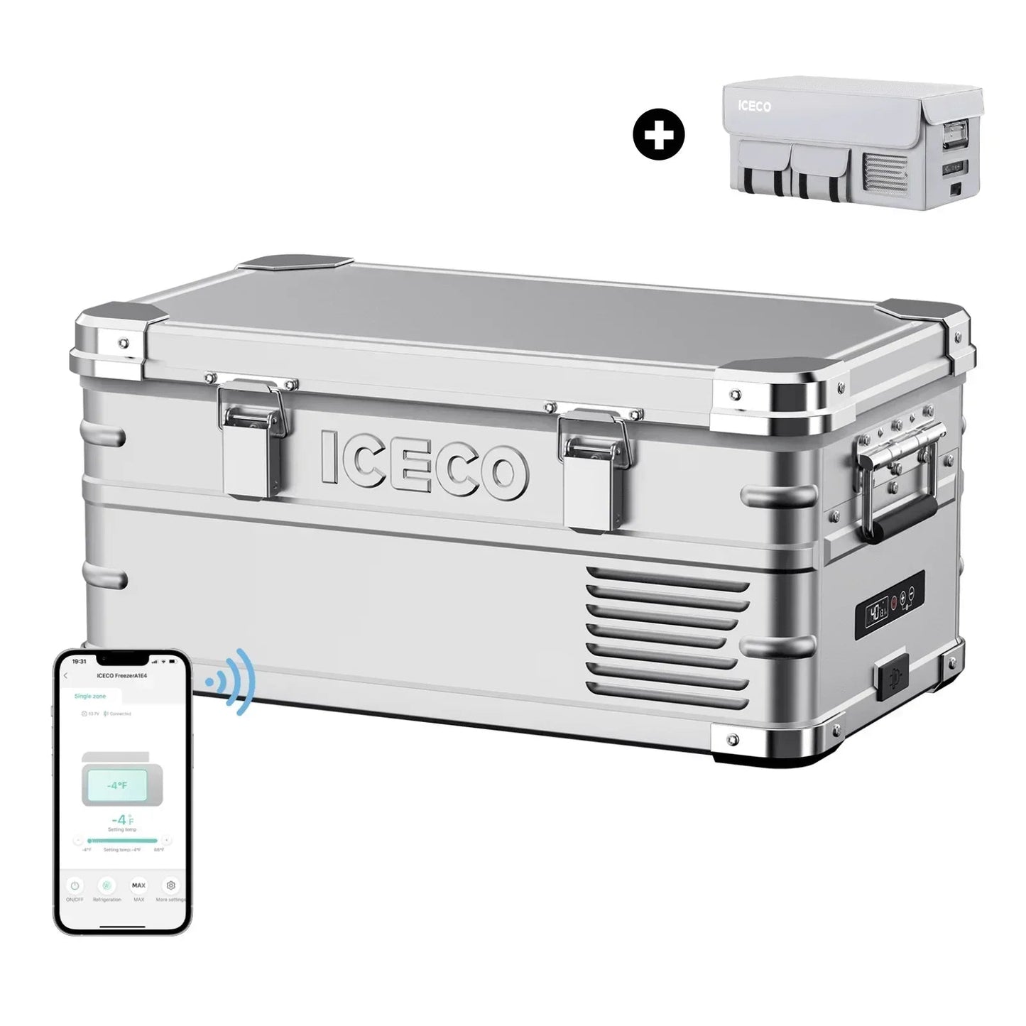 ICECO APL20 21QT Light Duty Single Zone Aluminum Freezer With Cover