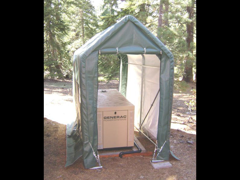 Rhino Shelter | 5'Wx10'Lx8'H Storage Shed