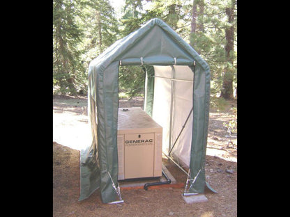Rhino Shelter | 5'Wx10'Lx8'H Storage Shed