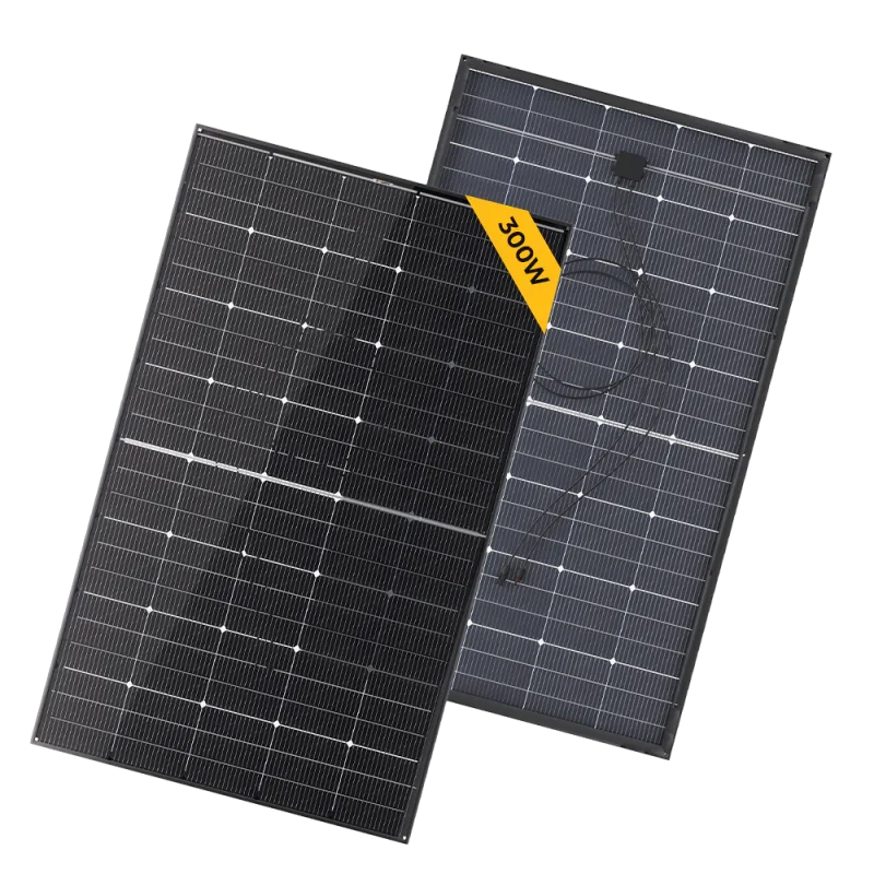 BougeRV 300 Watt N-Type Rigid Bifacial 16BB Mono Solar Panel