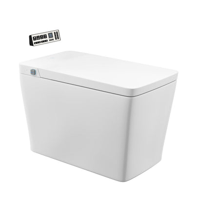 Swiss Madison Concorde Smart One-Piece 1.28 GPF Single Top Flush Toilet in Glossy White