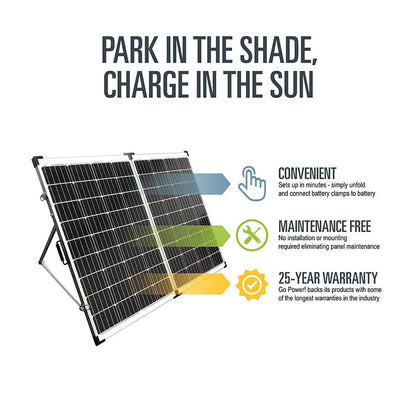 Go Power! 200 Watt Portable Solar Kit
