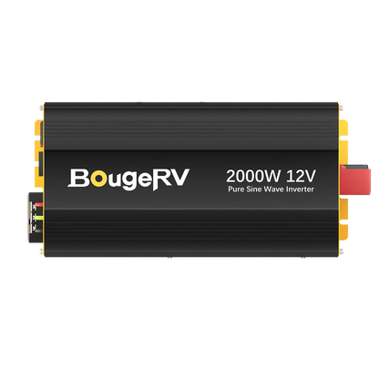 BougeRV 2000W 12V Pure Sine Wave Inverter with Bluetooth