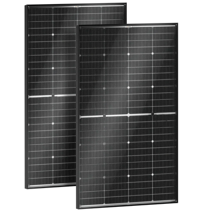 BougeRV N-Type 12V/24V 200 Watt Bifacial 16BB Solar Panel