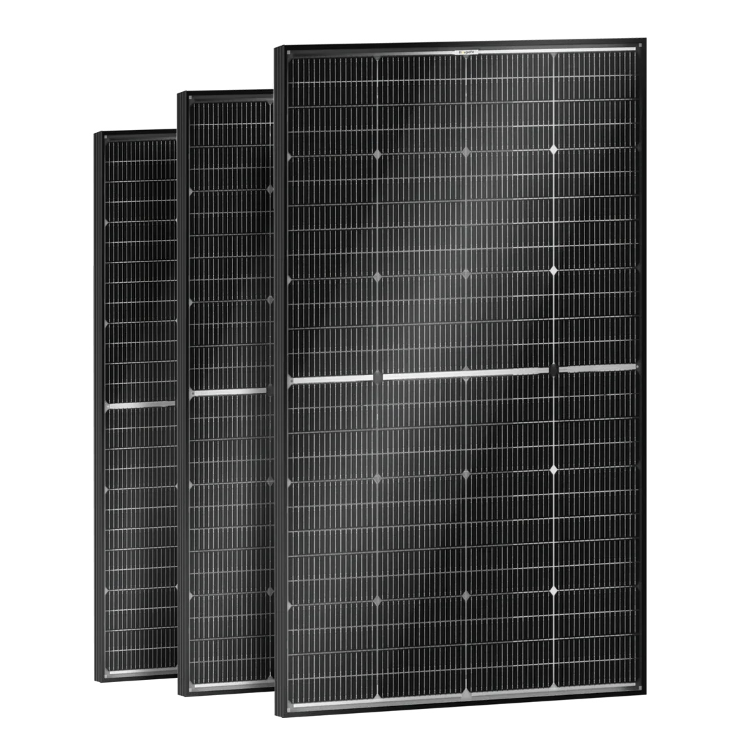 BougeRV N-Type 12V/24V 200 Watt Bifacial 16BB Solar Panel