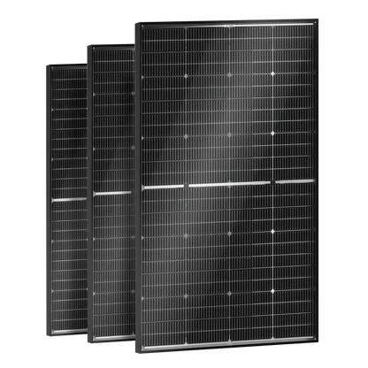 BougeRV N-Type 12V/24V 200 Watt Bifacial 16BB Solar Panel